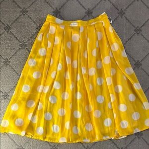 Simon Chang Vintage Yellow Polka Dot Skirt